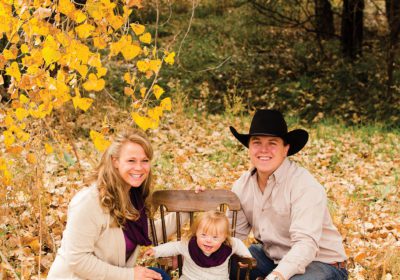 Austin Wahlert, with wife, Justine and daughter, Reagan, Rodeo News, ProFile