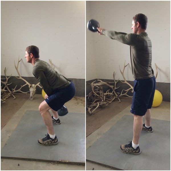 Kettle Ball Swings -Courtesy Whitney Knowles