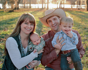Trent and Wendy McFarland, with son Cody and daughter Ryder - courtesy of the family